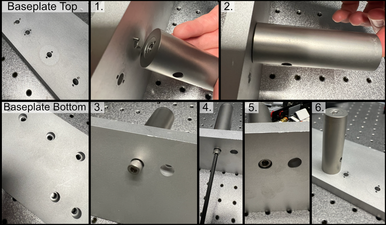 General process to place posts on baseplate