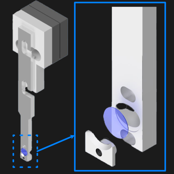 5 mm coverslip sample holder design