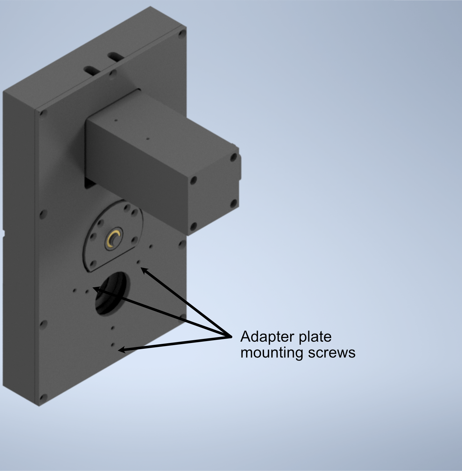 Schematic of the filter wheel port for the tube lens
