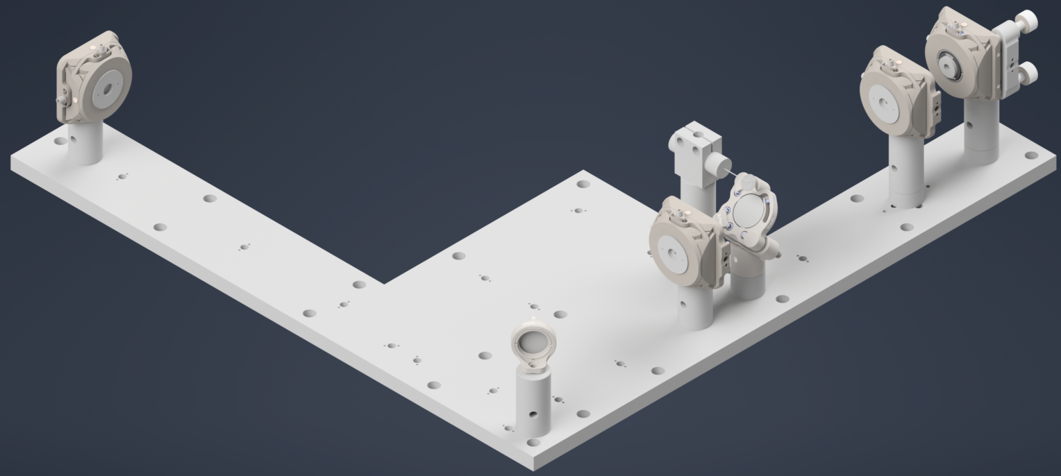 Aligning the galvo scanner and the first K1S4 mount with mirror