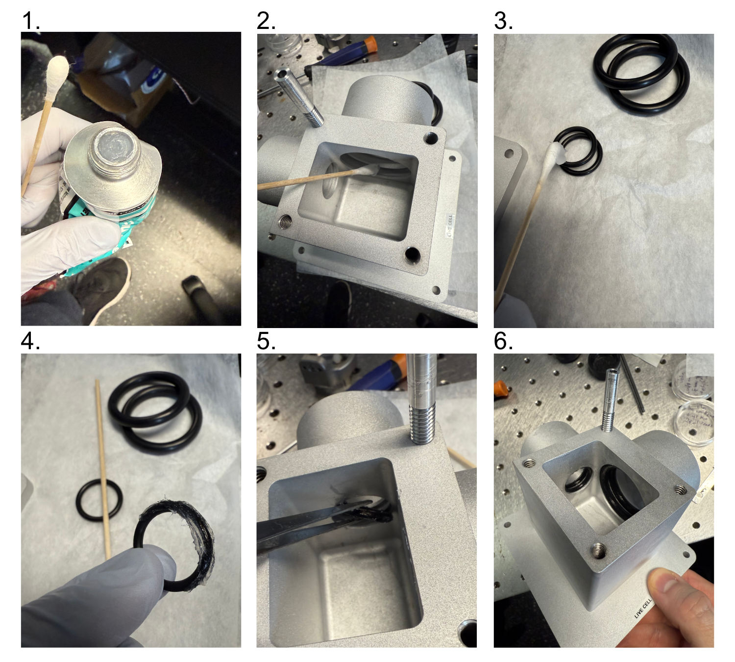 Preparation and Placement of O-rings in the Sample Chamber