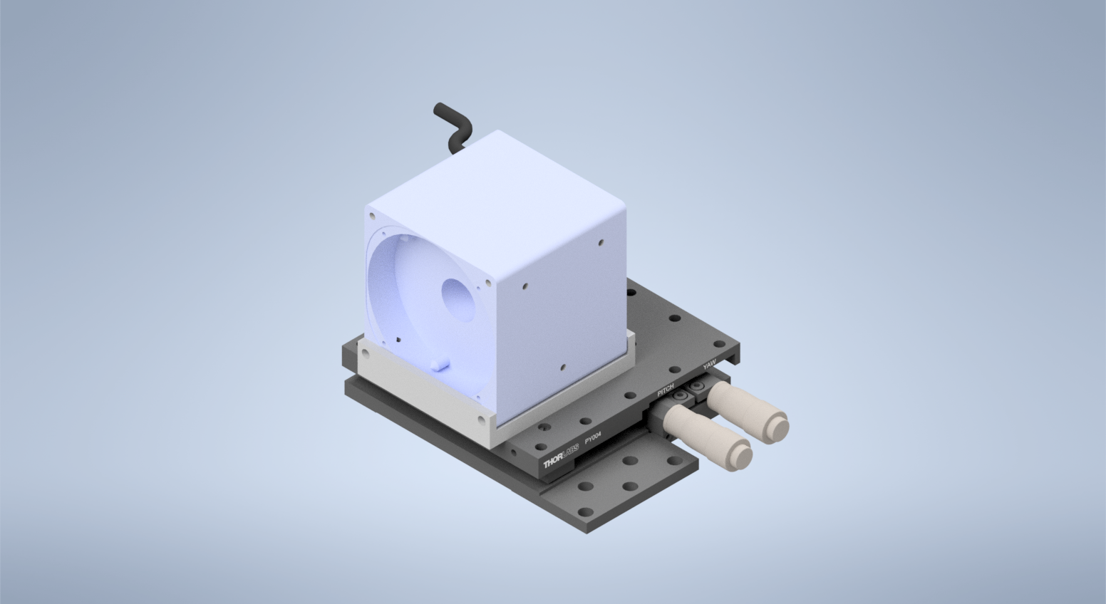 placing the mirror into the voicecoil