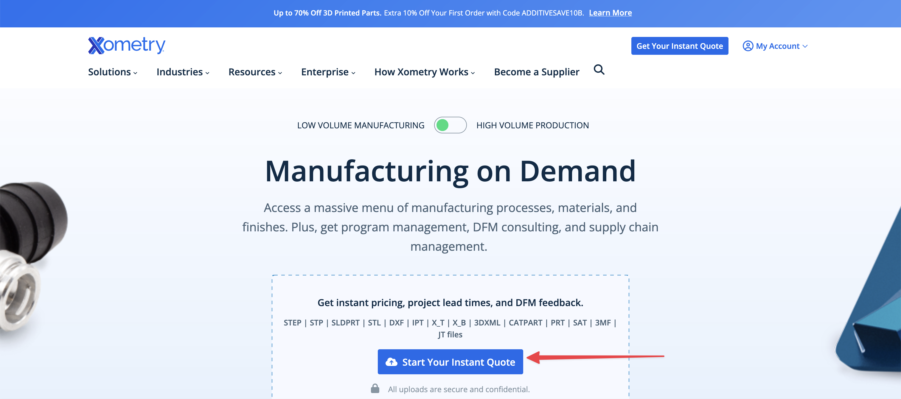 Xometry Ordering Process 2