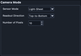 Camera Mode settings frame.