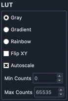 IntensityFrame in the Camera View tab.