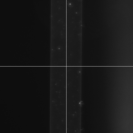 Original sheet after increasing the lateral galvo sweep.