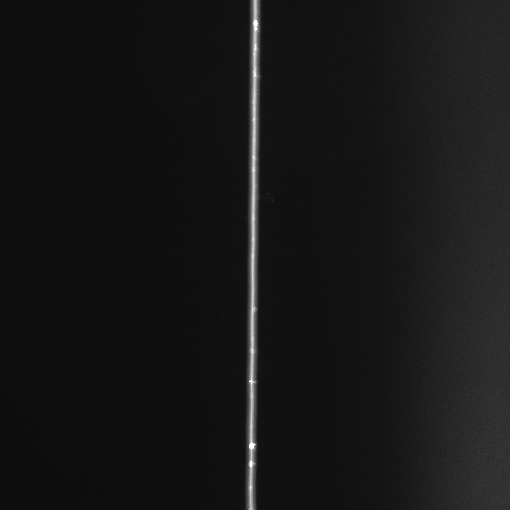 Original beam after adjusting the light-sheet sweep amplitude.